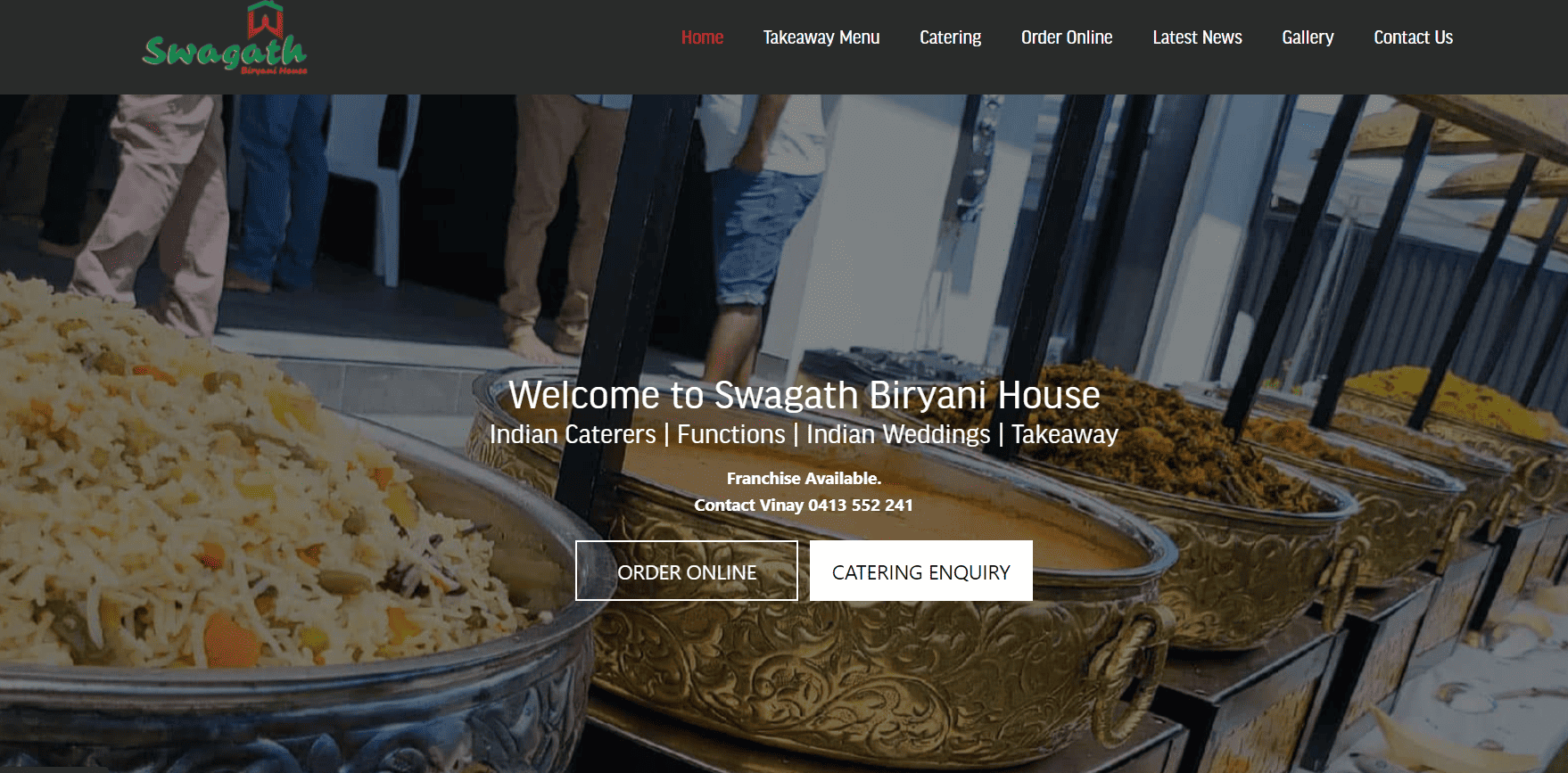 Exterior of Swagath Biryani House, a top recommendation for small party Indian catering services in Sydney